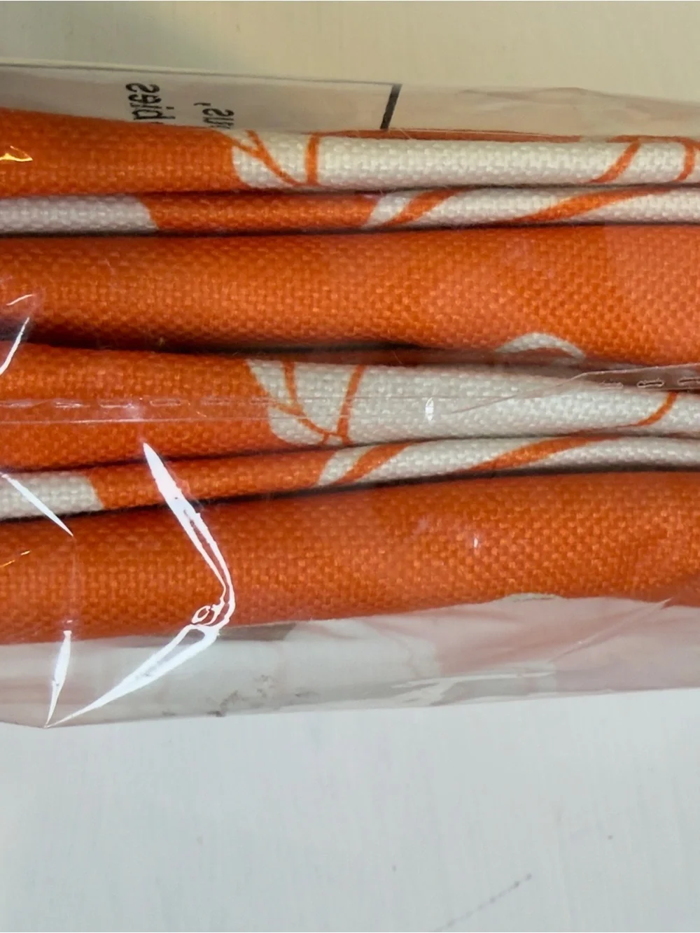 Orange and White Pumpkin Placemat Set of 4